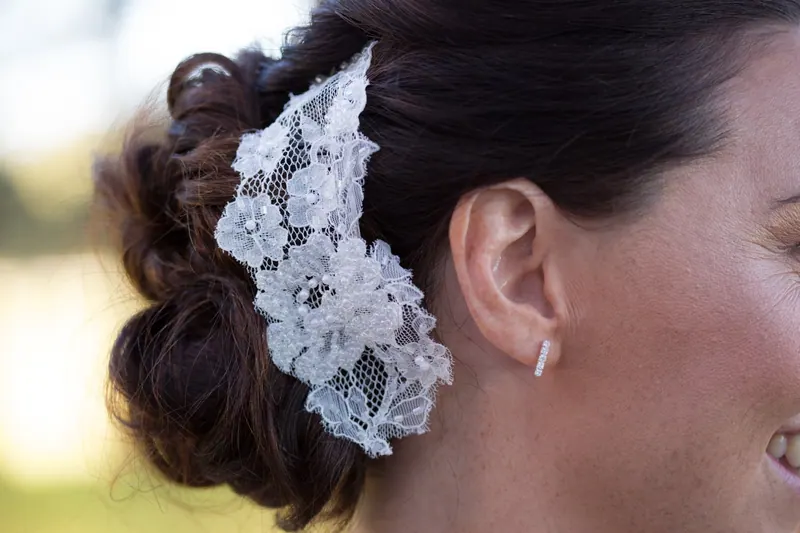 Belinda’s couture wedding dress by Catherine Colubriale