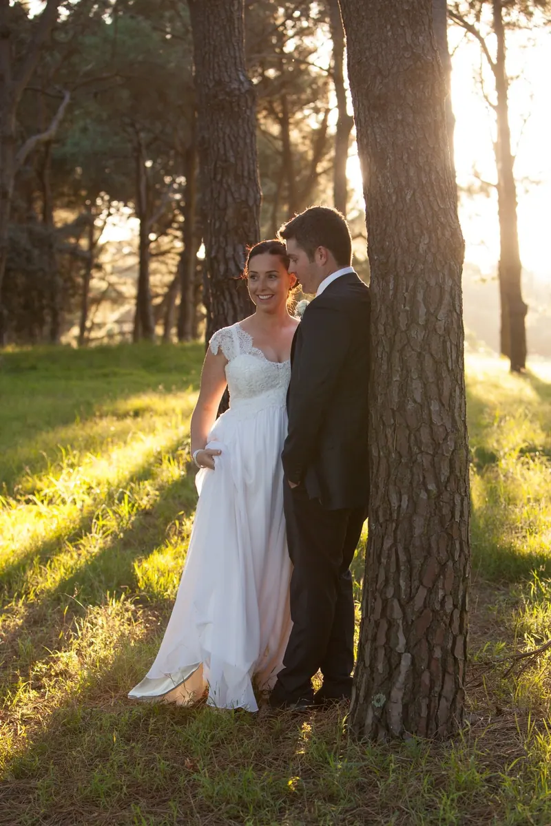 Belinda’s couture wedding dress by Catherine Colubriale
