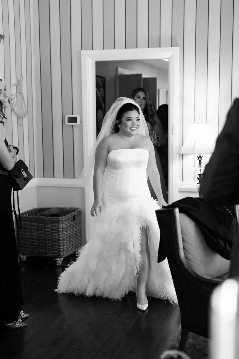 Anna’s couture wedding dress by Catherine Colubriale