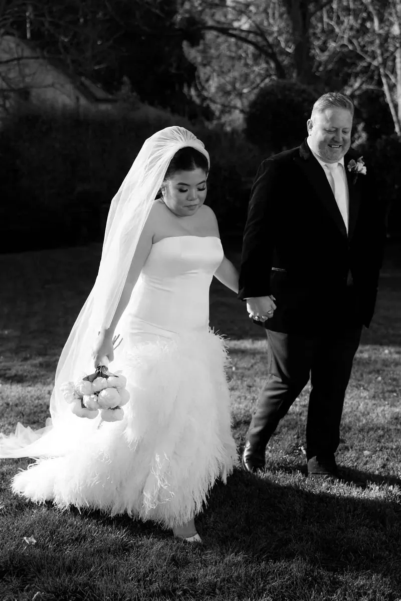 Anna’s couture wedding dress by Catherine Colubriale