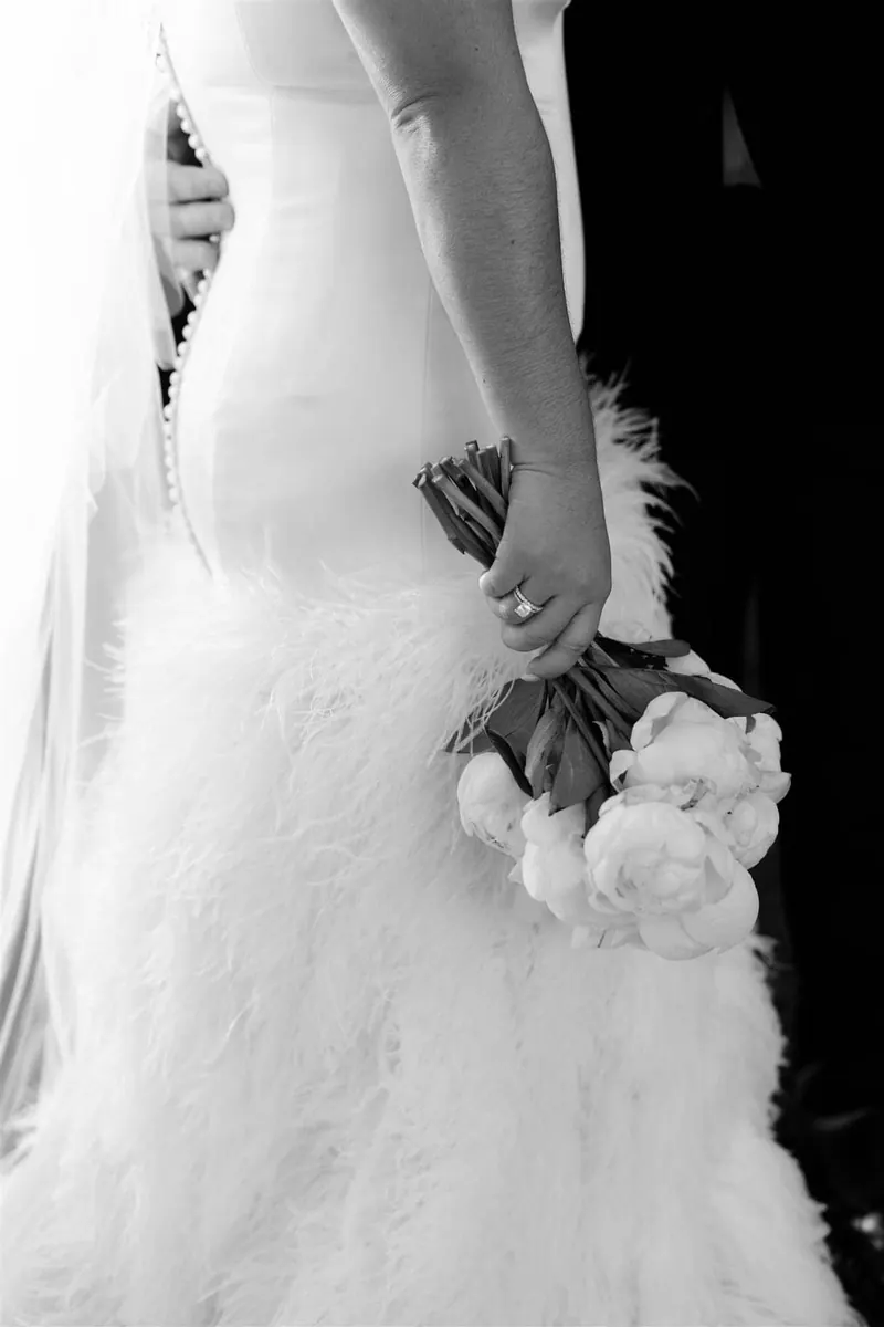 Anna’s couture wedding dress by Catherine Colubriale