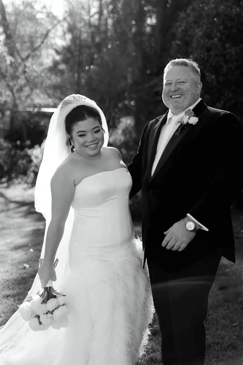 Anna’s couture wedding dress by Catherine Colubriale