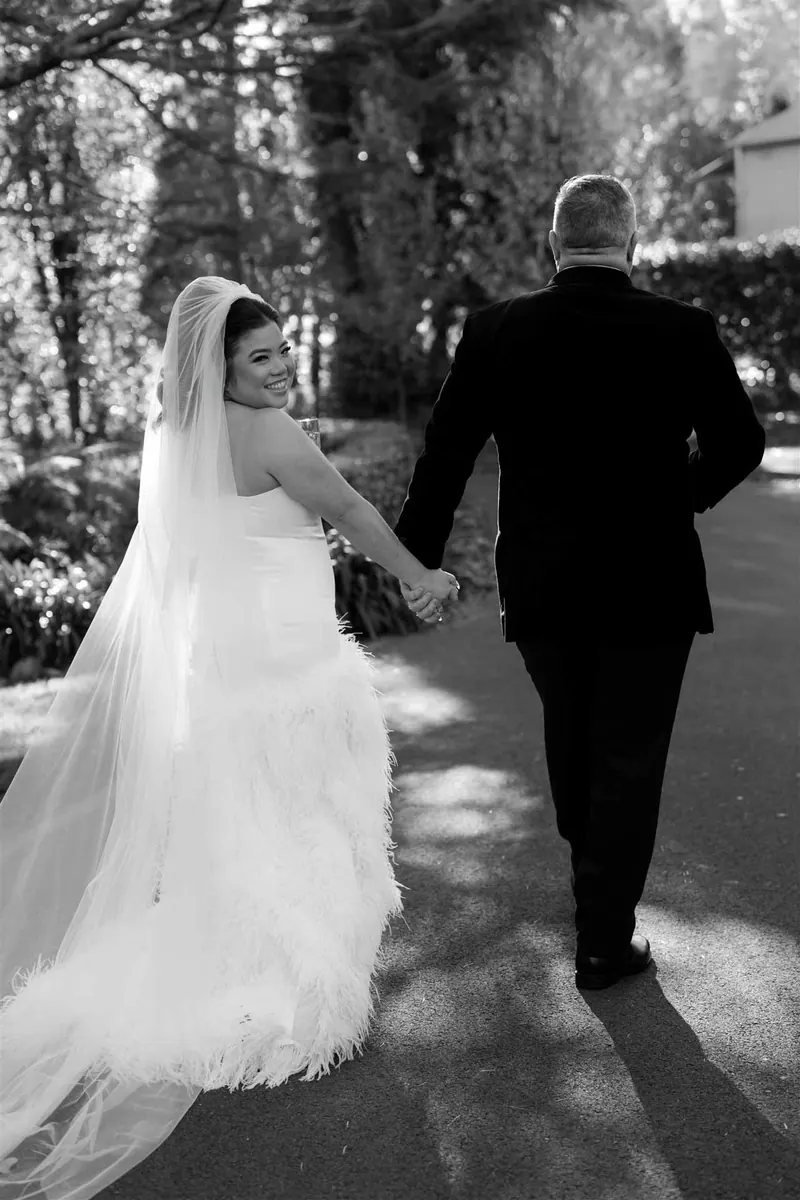 Anna’s couture wedding dress by Catherine Colubriale