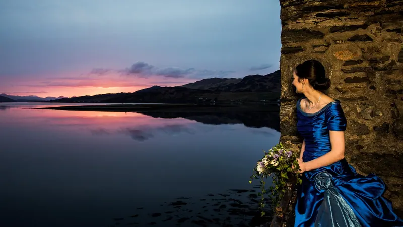 Emma’s couture wedding dress by Catherine Colubriale