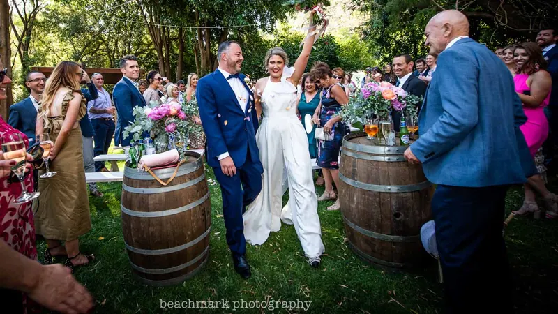 Katie’s couture wedding dress by Catherine Colubriale
