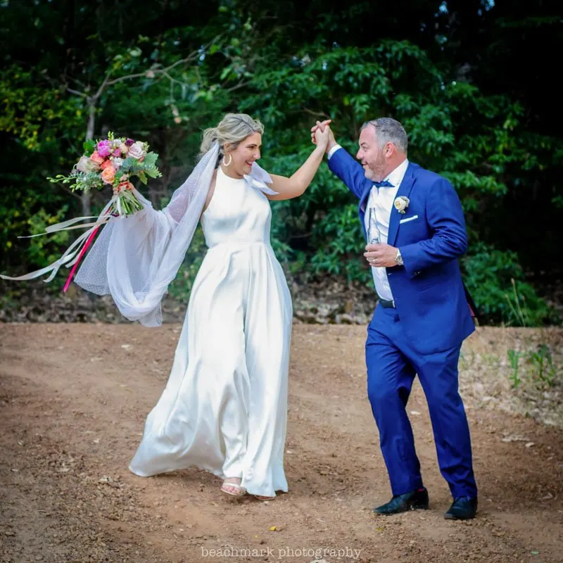 Jumpsuit bespoke wedding dress