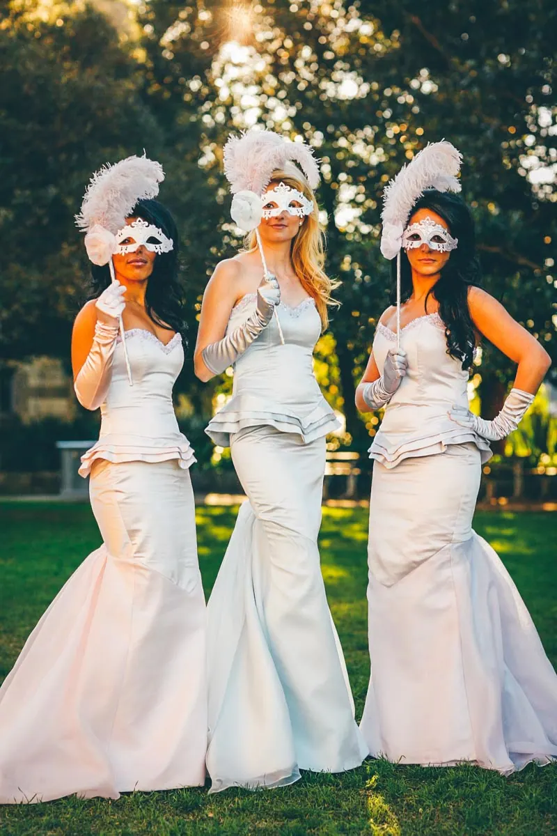Bridal party and occasions, bespoke by Catherine Colubriale