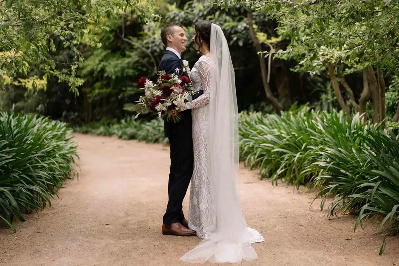 Vanessa’s couture wedding dress by Catherine Colubriale