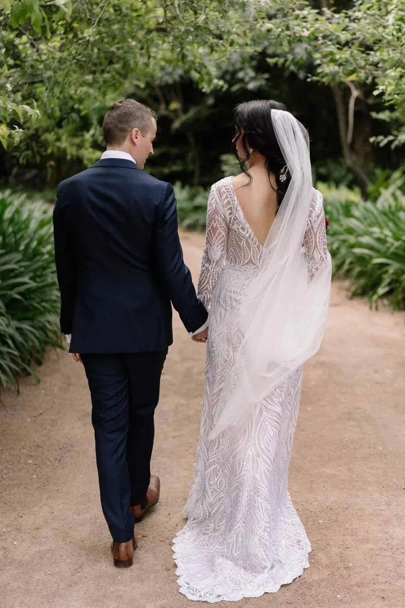Vanessa’s couture wedding dress by Catherine Colubriale