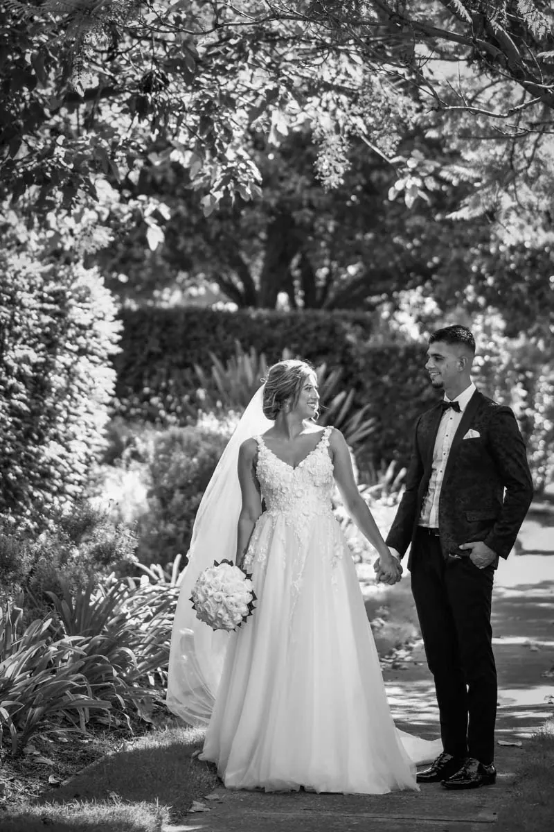 Samantha’s couture wedding dress by Catherine Colubriale