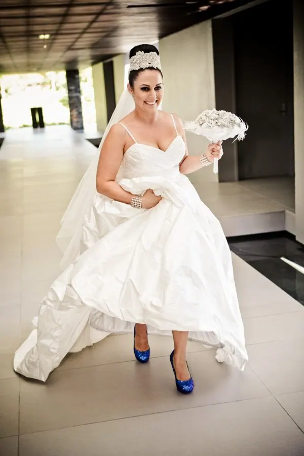 Vanessa, A silk dupion princess gown, and then the ocean